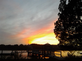 sunset over jeremy creek mcvl