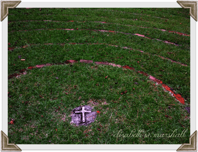 Close Up Cross Labyrinth